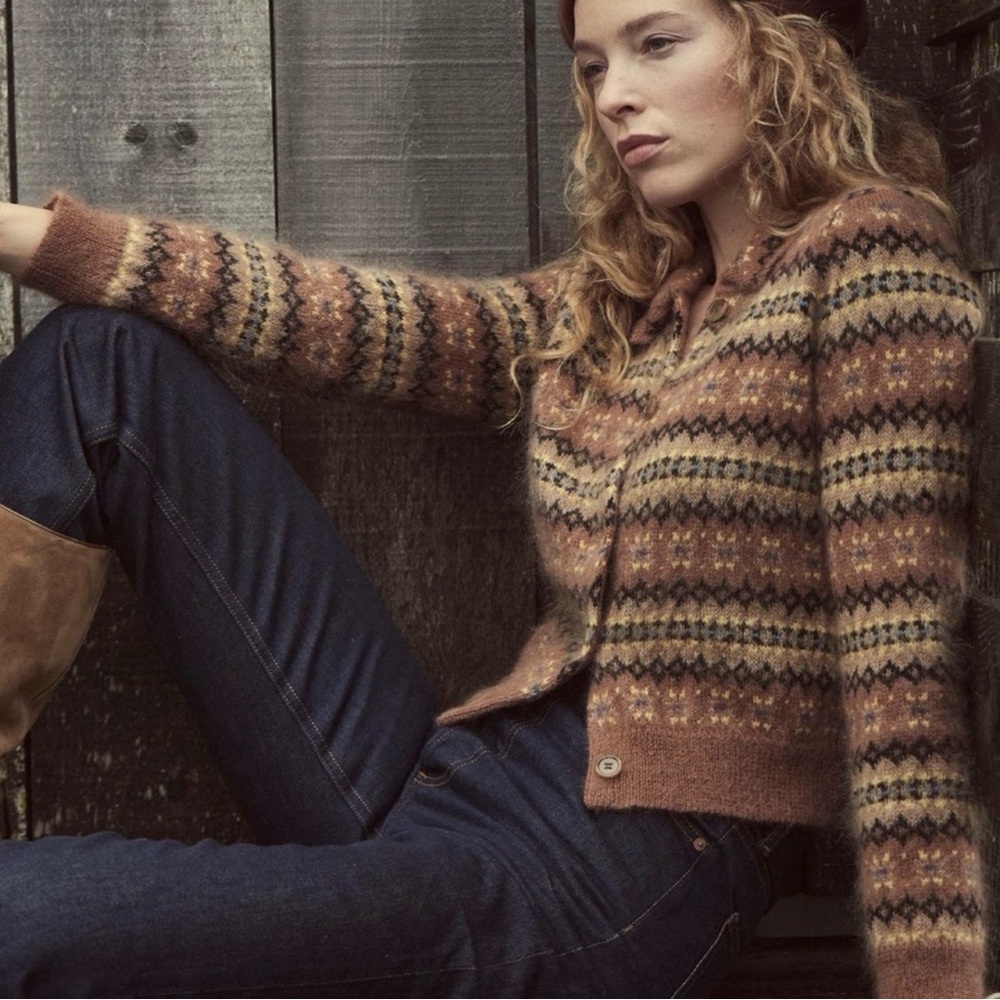 Doen Multicolor Patterned Cardigan - image 1